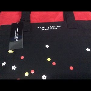 NEW Marc Jacobs Daisy/Dot tote on black canvas